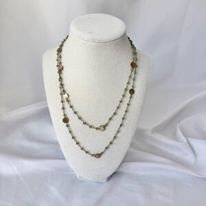 Layered beaded Green Necklace